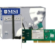 msi pc54g3 ii wireless pci card photo
