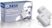 msi homeplug epower 200mbits s kit highspeed adapter v2 photo
