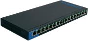 linksys lgs116p 16 port desktop gigabit poe switch photo