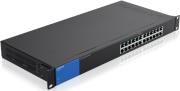 linksys lgs124p 24 port gigabit poe switch photo