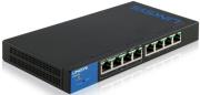 linksys lgs308p 8 port smart gigabit poe switch photo