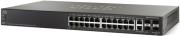 cisco sf500 24 k9 g5 24 port 10 100 stackable managed switch with gigabit uplinks photo