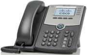 cisco spa514g 4 line ip phone with 2 port gigabit ethernet switch poe and lcd display photo