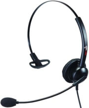 supervoice svc101 call center headset mono with 25mm plug photo