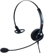 supervoice svc101 call center headset mono with 35mm plug photo