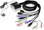 aten cs692 2 port usb hd audio video kvm switch photo