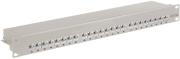 goobay 90855 24 port stp cat6a 1u 19 patch panel grey photo