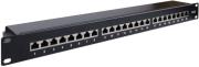 goobay 90854 24 port stp cat6a 1u 19 patch panel black photo