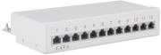 goobay 69306 12 port stp cat6 1u patch panel grey photo