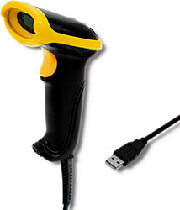 qoltec wired laser barcode scanner 1d usb photo