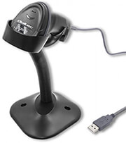 qoltec 50870 1d laser barcode scanner stand usb photo