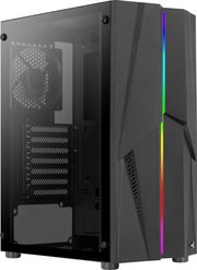 case aerocool mecha v1 midi tower tempered glass black photo