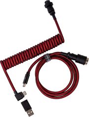 kalodio keychron cab 4 premium coiled angled usb c to usb c red 108m cab 4 photo
