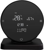 Avatto Ir WHS20S Tuya Wireless Smart Temperature And Humidity Sensor Black