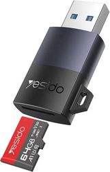 yesido gs36 usb 30 card reader microsd black photo