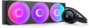 nzxt 360 aio liquid cooler kraken plus rgb lcd display black