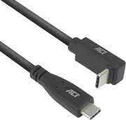 act ac7471 usb 3 10gbps 60w usb type c cable 1 meter straight to u d angled connectors photo