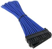 bitfenix 24 pin atx extension 30cm sleeved blue black photo