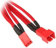 bitfenix 3 pin extension 30cm sleeved red red photo
