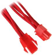 bitfenix 4 pin atx12v extension 45cm sleeved red red photo