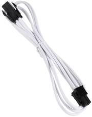 bitfenix 4 pin atx12v extension 45cm sleeved white black photo