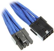 bitfenix 6 2 pin pcie extension 45cm sleeved blue black photo