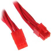 bitfenix 6 pin pcie extension 45cm sleeved red red photo