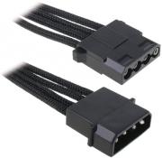 bitfenix molex extension 45cm sleeved black black photo