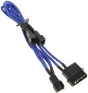 bitfenix molex to 3x 3 pin 5v adapter 20cm sleeved blue black photo