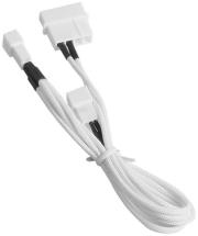 bitfenix molex to 3x 3 pin 5v adapter 20cm sleeved white white photo