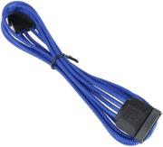 bitfenix molex to sata adapter 45cm sleeved blue black photo