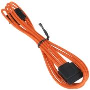 bitfenix molex to sata adapter 45cm sleeved orange black photo