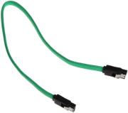 bitfenix sata 3 cable 30cm sleeved green black photo