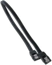 bitfenix sata 3 cable 30cm sleeved black black photo