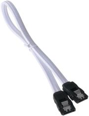 bitfenix sata 3 cable 30cm sleeved white black photo