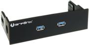 bitfenix usb 30 front panel 2 ports 525 softouch black photo