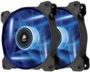 corsair air series af120 led blue quiet edition high airflow 120mm fan twin pack photo