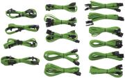 corsair professional individually sleeved dc cable kit type 3 generation 2 green photo