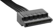 corsair type 3 flat black sata cable sleeved with 4 connectors photo