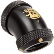 bitspower carbon black enhance 45 degree dual multi link adapter photo bitspower carbon black enhance 45 degree dual multi link adapter photo