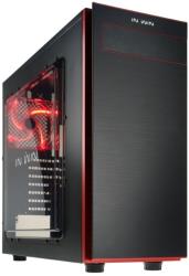 case in win 703 midi tower black red photo