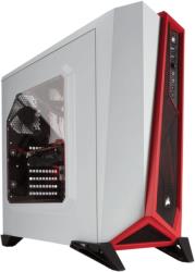 case corsair carbide series spec alpha mid tower gaming white red photo