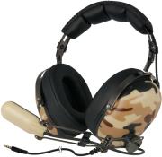 arctic p533 military over ear gaming headphones with boom microphone photo
