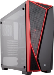 case corsair carbide series spec 04 tempered glass black red photo