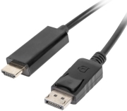 lanberg cable displayportm hdmi 1m black photo