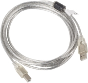 lanberg cable usb 20 am bm ferrite transparent 3m photo