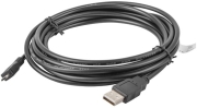 lanberg cable usb 20 micro am mbm5p black 3m photo