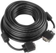 lanberg cable vga hd15m hd15m dual shielded ferrite black 15m photo