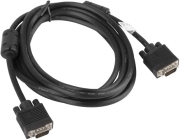 lanberg cable vga hd15m hd15m dual shielded ferrite black 3m photo