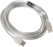 lanberg extension cable usb 20 am af ferrite transparent 5m photo